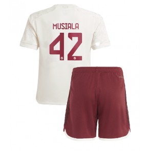 Bayern Munich Jamal Musiala #42 Tredje trøje Børn 2023-24 Kort ærmer (+ korte bukser)